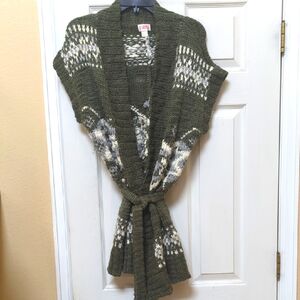 Green Knit Sweater Vest XXL